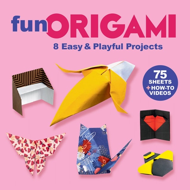 Fun Origami - 8 Easy & Playful Projects with 75 Sheets of Origami Paper + How-to Videos