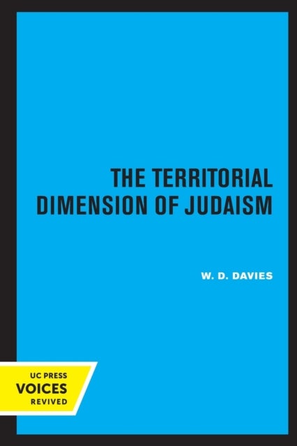 The Territorial Dimension of Judaism