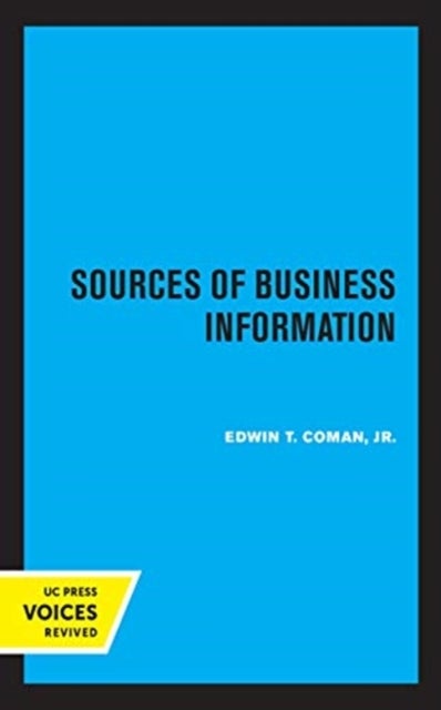 Sources of Business Information - Revised Edition