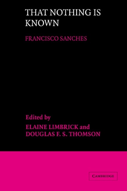 That Nothing is Known