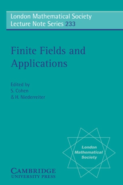Finite Fields and Applications - Proceedings of the Third International Conference, Glasgow, July 1995