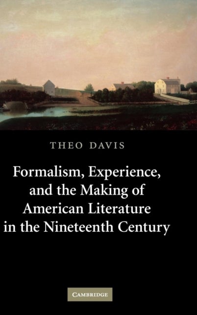 Formalism, Experience, and the Making of American Literature in the Nineteenth Century