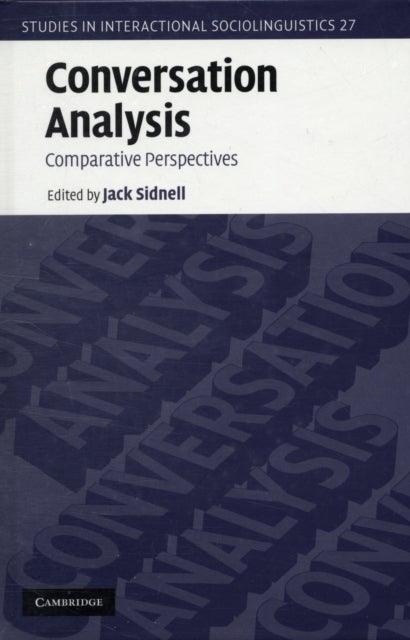 Conversation Analysis - Comparative Perspectives