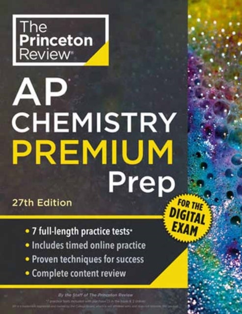 Princeton Review AP Chemistry Premium Prep, 27th Edition - 7 Practice Tests + Digital Practice Online + Content Review