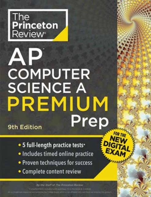 Princeton Review AP Computer Science A Premium Prep, 9th Edition - For the NEW 2026 Exam: 5 Practice Tests + Digital Practice Online + Content Review
