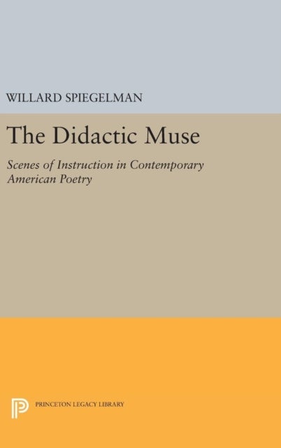 The Didactic Muse - Scenes of Instruction in Contemporary American Poetry
