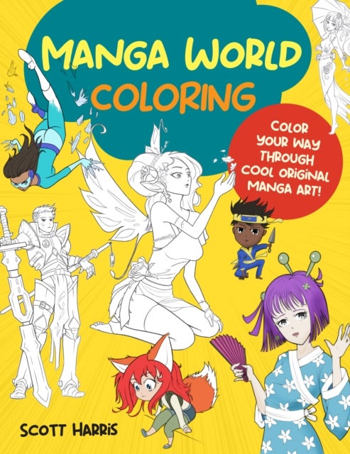 Manga World Coloring - Color your way through cool original manga art!