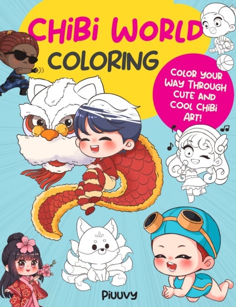 Chibi World Coloring - Color your way through cute and cool chibi art!