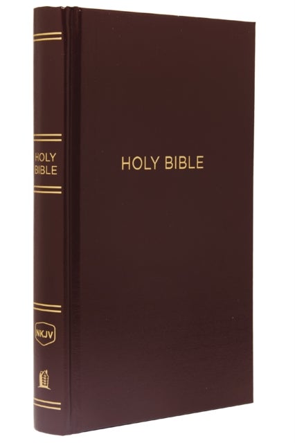 NKJV, Pew Bible, Hardcover, Burgundy, Red Letter, Comfort Print - Holy Bible, New King James Version