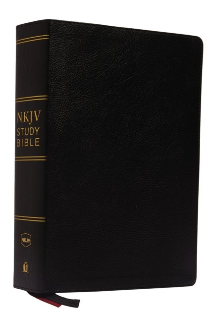 NKJV Study Bible, Premium Bonded Leather, Black, Comfort Print - The Complete Resource for Studying God’s Word