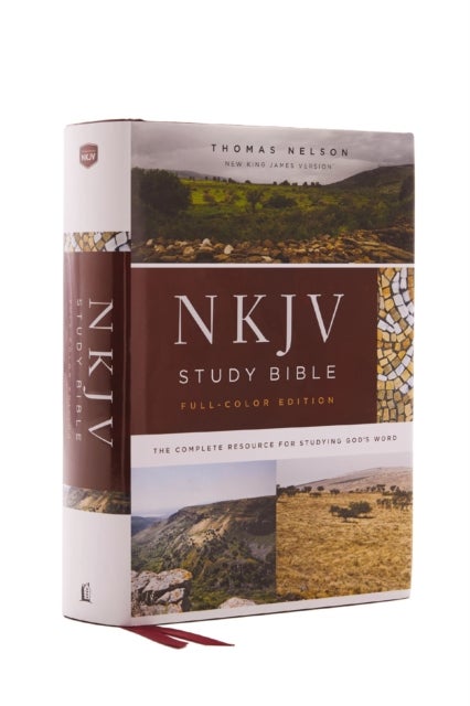 NKJV Study Bible, Hardcover, Burgundy, Full-Color, Comfort Print - The Complete Resource for Studying God’s Word