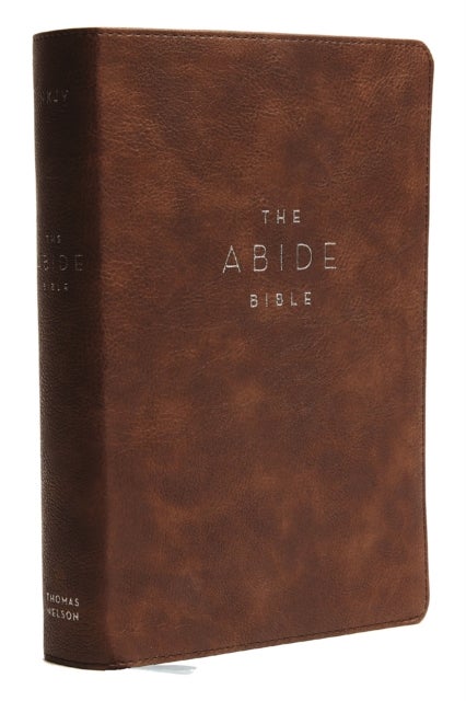 NKJV, Abide Bible, Leathersoft, Brown, Red Letter, Comfort Print - Holy Bible, New King James Version