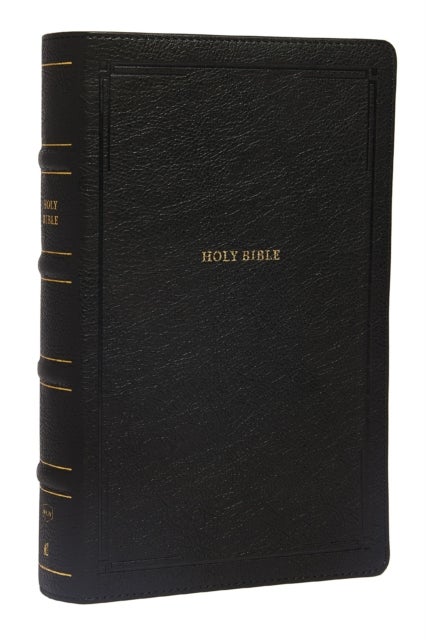 NKJV, End-of-Verse Reference Bible, Personal Size Large Print, Leathersoft, Black, Thumb Indexed, Red Letter, Comfort Print - Holy Bible, New King James Version