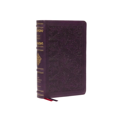 NKJV, Personal Size Reference Bible, Sovereign Collection, Leathersoft, Purple, Red Letter, Comfort Print - Holy Bible, New King James Version