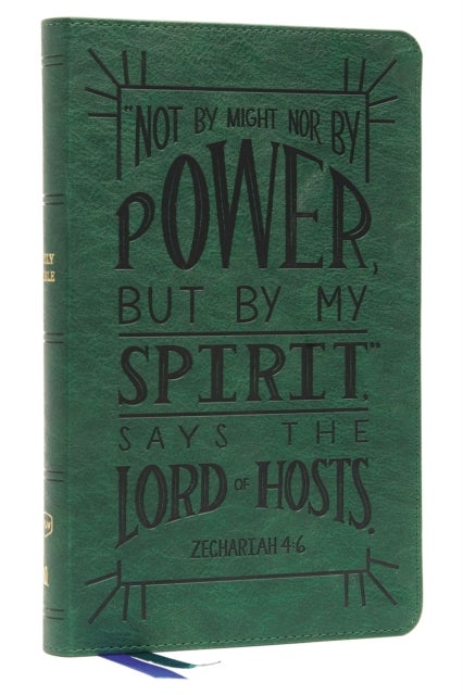NKJV, Thinline Youth Edition Bible, Verse Art Cover Collection, Leathersoft, Green, Red Letter, Comfort Print - Holy Bible, New King James Version