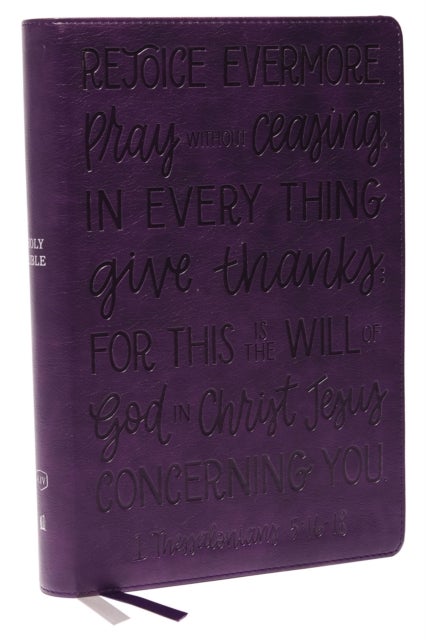 KJV Holy Bible: Large Print with 53,000 Cross References, Purple Leathersoft, Red Letter, Comfort Print (Thumb Indexed): King James Version (Verse Art Cover Collection) - Holy Bible, King James Version