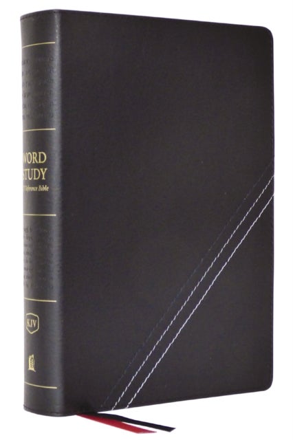 KJV, Word Study Reference Bible, Bonded Leather, Black, Red Letter, Comfort Print