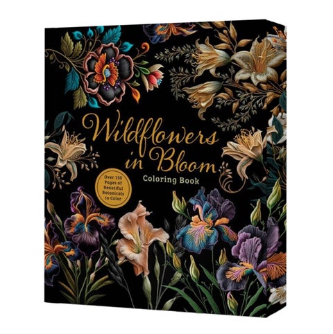 Wildflowers in Bloom Coloring Book - Over 150 Pages of Beautiful Botanicals to Color with Stunning Sprayed Edges