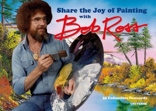 Share the Joy of Painting with Bob Ross - 35 Postcards