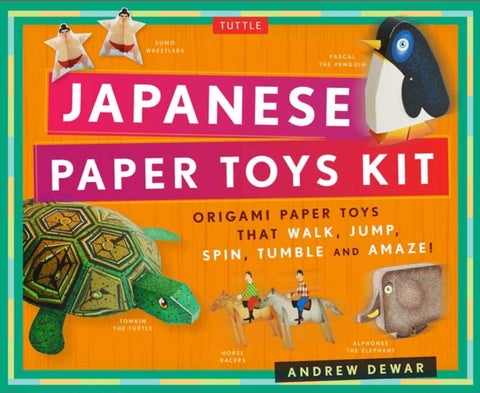 Japanese Paper Toys Kit - Origami Paper Toys that Walk, Jump, Spin, Tumble and Amaze!