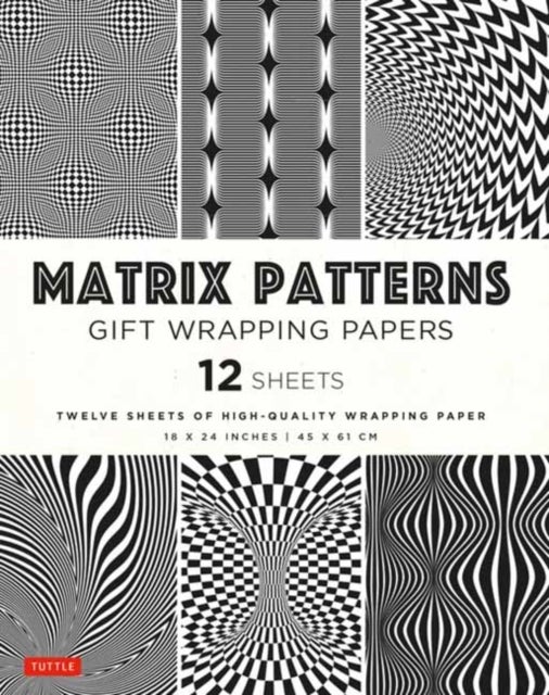 Matrix Patterns Gift Wrapping Papers - 12 sheets - 18 x 24 inch (45 x 61 cm) Wrapping Paper