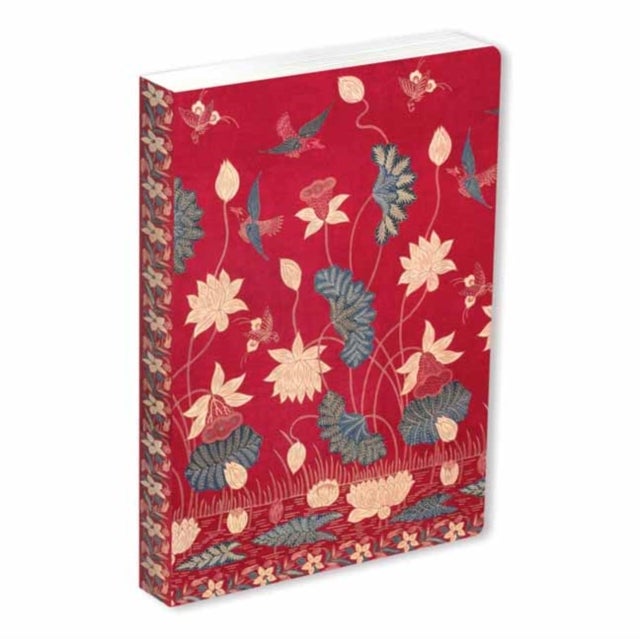 Journal Sarong Buketan with Lotuses, Lined Paperback - Blank Lined 144 Page A5 Notebook
