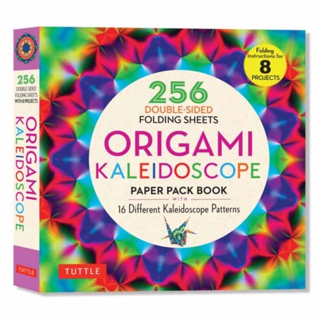 Origami Kaleidoscope Paper Pack Book - 256 Double-Sided Folding Sheets (Includes Instructions for 8 Models)
