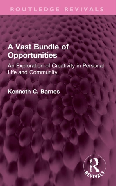 A Vast Bundle of Opportunities - An Exploration of Creativity in Personal Life and Community