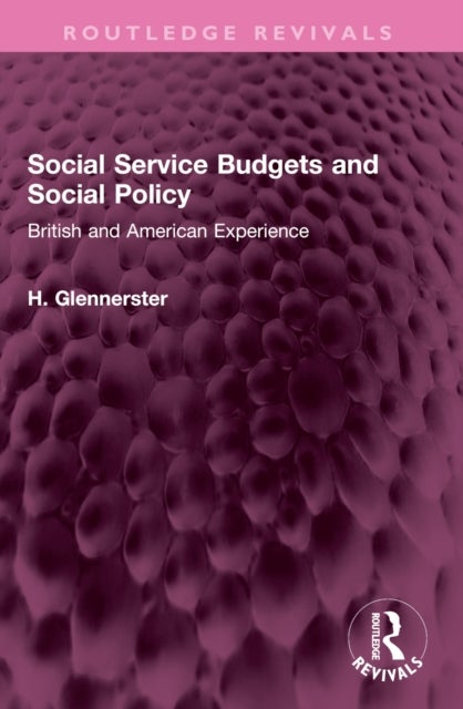 Social Service Budgets and Social Policy - British and American Experience