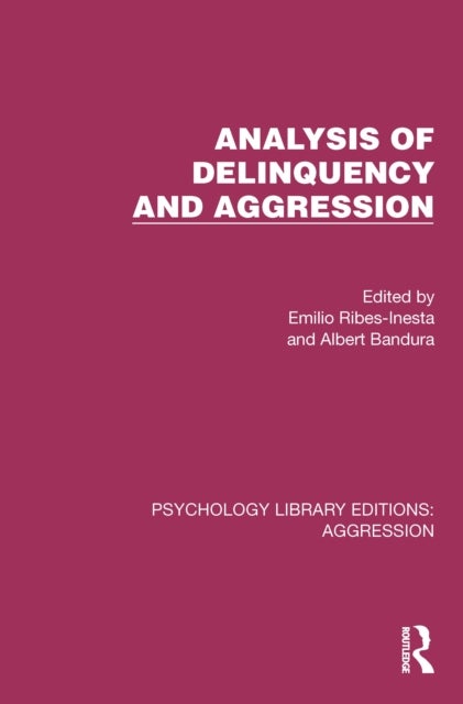 Analysis of Delinquency and Aggression