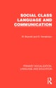 Social Class, Language and Communication