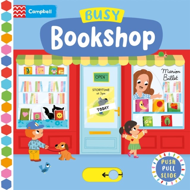 Busy Bookshop - A Push, Pull, Slide Book