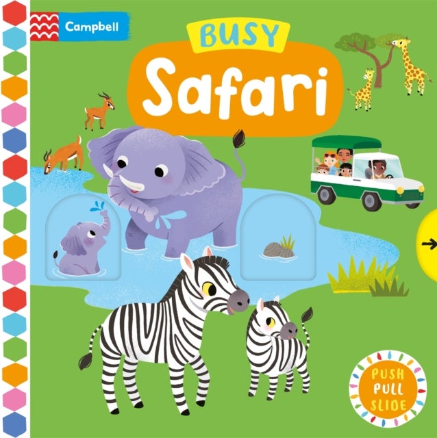 Busy Safari - A Push, Pull, Slide Book