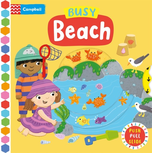 Busy Beach - A Push, Pull, Slide Book