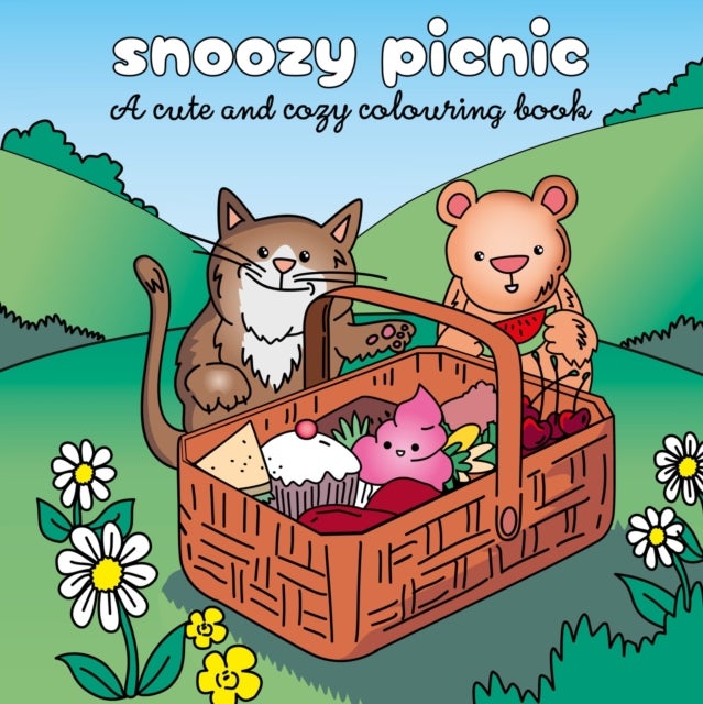 Snoozy Picnic - A cute and cozy colouring book