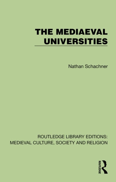 The Mediaeval Universities