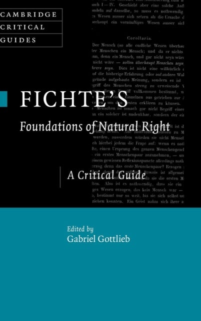 Fichte's Foundations of Natural Right - A Critical Guide