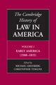 The Cambridge History of Law in America