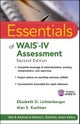 Essentials of WAIS-IV Assessment