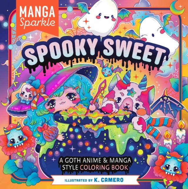 Manga Sparkle: Spooky Sweet - A Goth Anime & Manga Style Coloring Book