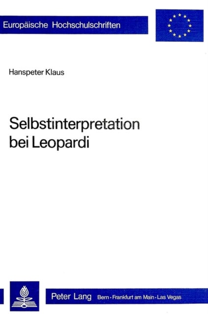 Selbstinterpretation bei Leopardi