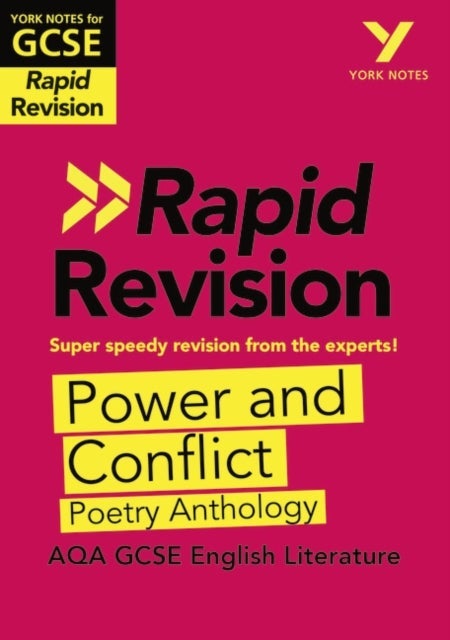 York Notes RAPID AQA GCSE (Revision Guide) Power and Conflict Poetry Anthology - for 2026, 2027 exams