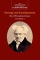 Schopenhauer: Parerga and Paralipomena: Volume 1