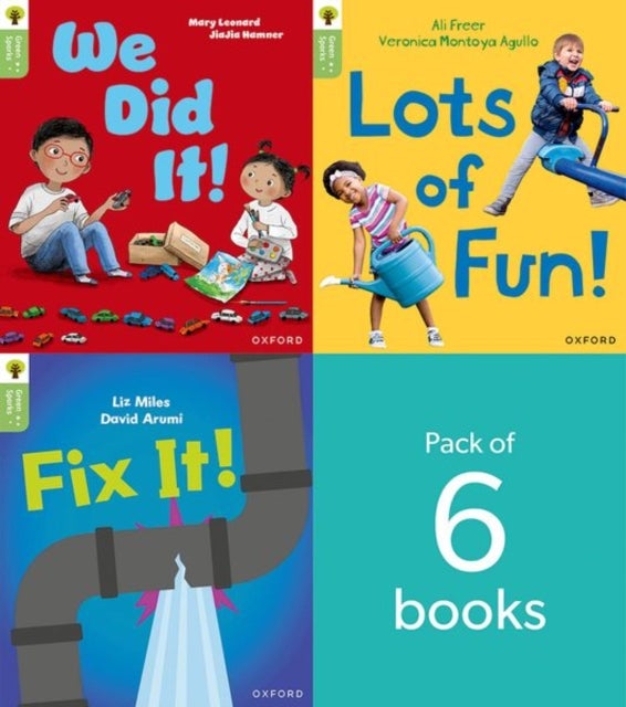 Oxford Reading Tree Green Sparks: level 2 LEVEL 2 PACK of 6