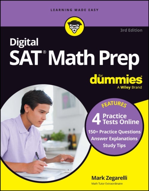 Digital SAT Math Prep For Dummies - Book + 4 Practice Tests Online, Updated for the NEW Digital Format