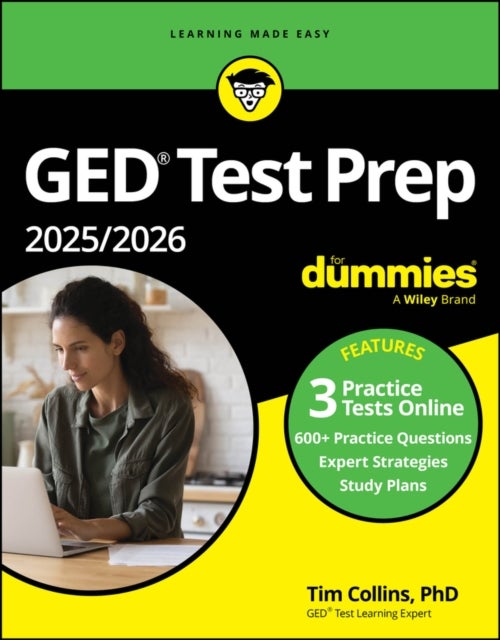 GED Test Prep 2025/2026 For Dummies - Book + 3 Practice Tests Online