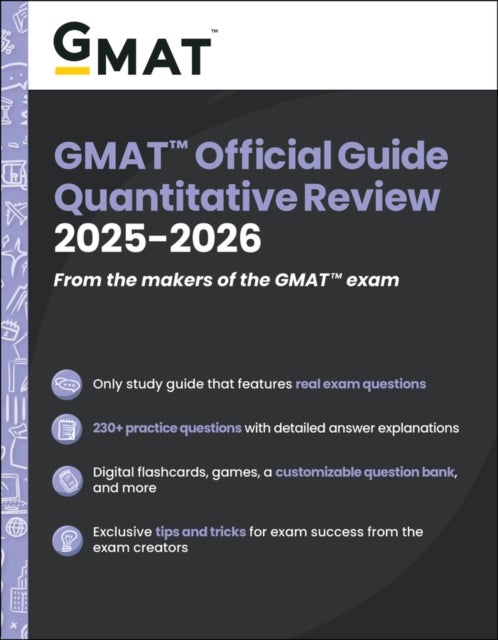 GMAT Official Guide Quantitative Review 2025-2026 - Book + Online Question Bank