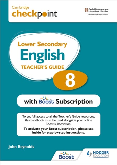 Cambridge Checkpoint Lower Secondary English Teacher's Guide 8 with Boost Subscription - Third Edition