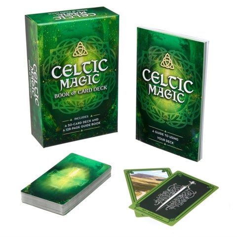 Celtic Magic Book & Card Deck - Includes a 50-Card Deck and a 128-Page Guide Book