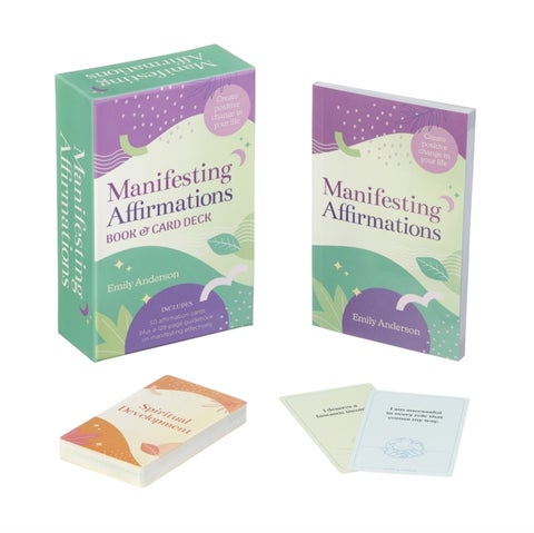 Manifesting Affirmations Book & Card Deck - Create Positive Change in Your Life. Includes 50 Affirmation Cards Plus a 128-Guidebook on Manifesting Effectively